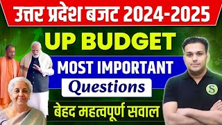 UP BUDGET 202425 Most important questions by Gyan sir 🔥 uttar pradesh 2024 25 analysis highlights [upl. by Twila]