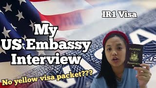 MY US EMBASSY INTERVIEW EXPERIENCE  IR1 VISA  SPOUSEVISA [upl. by Ahsak]