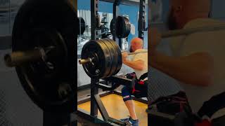 65 yr old pause squats 325X4 [upl. by Sucitivel379]