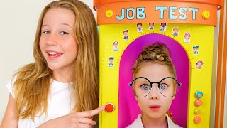 Nastya teaches kids professions [upl. by Emmalynn]