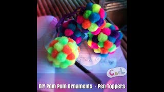 DIY Pom Pom Balls  Ornaments  Pen Toppers [upl. by Riobard]