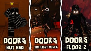 ROBLOX DOORS FLOOR 2 Vs Doors THE lost mines Vs Doors But Bad [upl. by Lissak702]