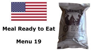 MRE Meal ready to eat Menu 19 INSPDATE 2013 [upl. by Harv]