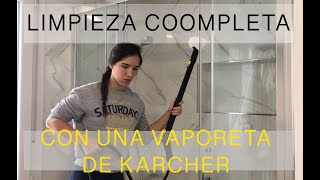 LIMPIEZA COMPLETA CON VAPORETA KARCHER SC4 [upl. by Yelnoc]