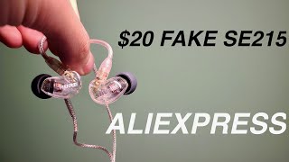 Fake Shure SE215 Unboxing and Review 20 from AliExpress  How to spot FakeCounterfeit SE215 2023 [upl. by Mulderig]