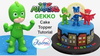 How to make Gekko from PJ Masks Cómo hacer a Gekko para tortas [upl. by Sucul]