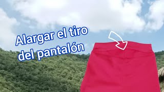 Cómo alargar el tiro del pantalón utilizando la tela del bolsillo [upl. by Wakeen]