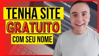 SITE GRATUITO COM DOMINIO PROPRIO  SITE GRATIS COM DOMINIO  COMO FAZER SITE GRÁTIS [upl. by Pollack382]