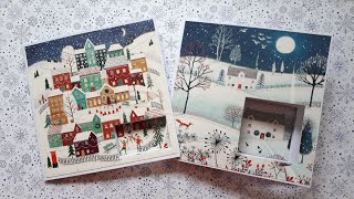 CHRISTMAS IN JULY EASY PEEKABOO CARD christmas card recycling [upl. by Witcher708]