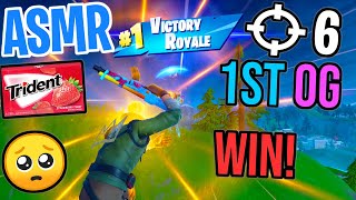 ASMR Gaming 😴 Fortnite Chapter 2 OG 1st Win Relaxing Gum Chewing 🎮🎧 Controller Sounds  Whispering 💤 [upl. by Noxas23]