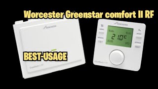 Worcester Comfort II  2 RF programmer thermostat setup [upl. by Orpah]