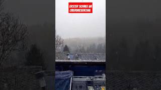 Erster Schnee im Oberwiesenthal snow winter snowfall snowman sachsen viralvideo foryou [upl. by Shaikh99]