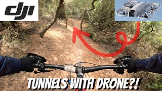 MTB trail review with a DJI Neo drone San Diego Tunnel 4 Will it track me all the way [upl. by Mansfield]