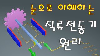 보면서 이해하는 직류전동기 원리 회전원리발전원리 [upl. by Luar]