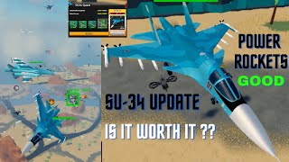 SU34 Update Military Tycoon Roblox  New SU34 WarPlane Update [upl. by Sibie]