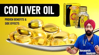 Cod Liver Oil  Proven Benefits amp Side effects  Omega 3  Vitamin A amp D  DrEducation Hin Eng [upl. by Neenahs]