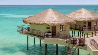 Palafitos Overwater Bungalows Mexico  El Dorado Maroma Luxury Resort [upl. by Akiemaj]