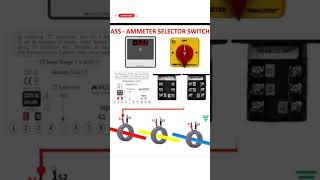 Ammeter selector switch connection electrical electrical project status shorts creative [upl. by Yanttirb]