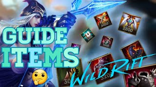 GUIDE DES ITEMS OBJETS COMMENT SITEMISER QUELS OBJETS ACHETER  LEAGUE OF LEGENDS WILD RIFT FR [upl. by Luke600]