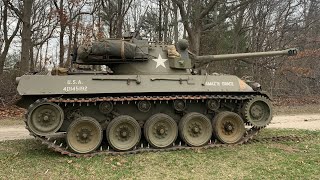 Riding a WWII M18 Hellcat Tank Destroyer in 3rd Gear through the woods [upl. by Sophy]