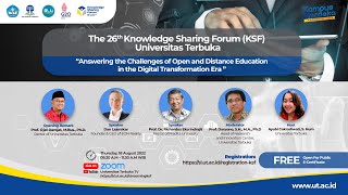 The 26th Knowledge Sharing Forum KSF Universitas Terbuka UT [upl. by Hairaza896]