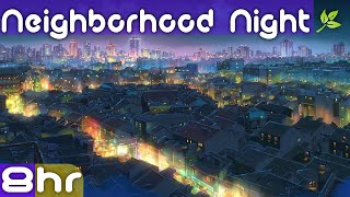 Relaxing Neighborhood Ambience Sounds  Suburb Night Ambience Sounds [upl. by Rue]