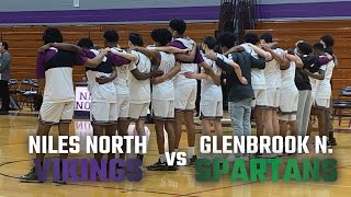 Niles North Vikings Boys Basketball vs Glenbrook North Spartans [upl. by Yaron]