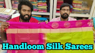 கைத்தறி பட்டு சேலைகள்  Handloom Silk Sarees  Pattu selaigal  Kanchipuram [upl. by Dlarrej820]