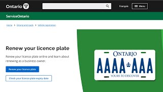 How to Renew your licence plate Online  Ontario Canada [upl. by Eelsha989]