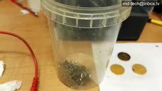 How to remove gold from computer scrap use non cyanide powerful reagent [upl. by Sunda]