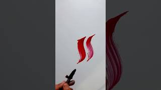 How to Write Allah Name Calligraphy  Calligraphic Islam  moderncalligraphyart islamiccalligraphy [upl. by Ahsinnod]