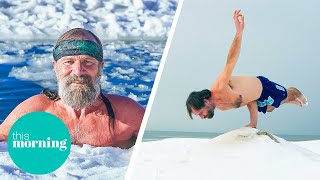 Ice Man Wim Hof’s Secret To A Happier 2024  This Morning [upl. by Furiya143]