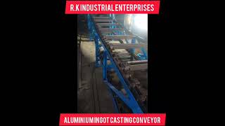 Fully automatic Aluminium ingot casting conveyor for aluminium plant aluminiumingotmachinery [upl. by Hertberg235]