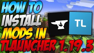 How to Install Mods In Minecraft Tlauncher 1193 2023 [upl. by Droflim55]