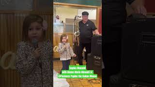 Sophia Monaldi singing Pepino the Italian mouse with her Nonno Mario Monaldi sr [upl. by Norita]