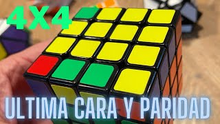 4x4x4 ULTIMA CARA PARIDAD DEL CUBO 4x4x4 RUBIK’S CUBE DETALLADO [upl. by Briana150]