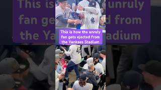 This is how the unruly fan gets ejected from the Yankees Stadium dodgers mlb worldseries shorts [upl. by Bearnard]