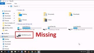 How to Fix DVD Drive Missing From File Explorer in Windows 7810 [upl. by Criswell]