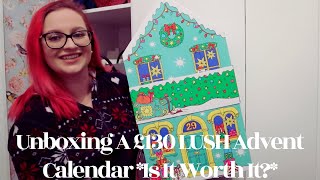 Unboxing A £130 LUSH Advent Calendar Is It Worth It [upl. by Ettenowtna]