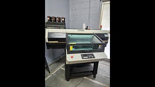 Mimaki UJF 6042 MKii Tabletop UV Printer and Summa F1612 Flatbed Cutter  Stock 53275001 [upl. by Erimahs]