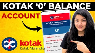 Kotak Mahindra Bank Open Account Zero Balance  Kotak 811 Account Opening Online Zero Balance [upl. by Virgie555]