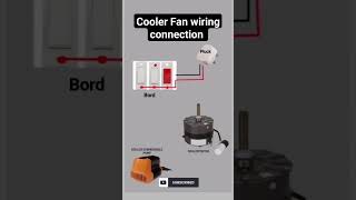 🎴 Cooler fan wiring connection 👍electrical shorts [upl. by Staley440]