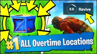 VISIT DIFFERENT NAMED LOCATIONS SEARCH A SUPPLY DROP REVIVE A PLAYER Fortnite Overtime Challenges [upl. by Jasun]