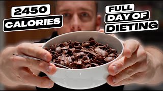 2450 Calories Full Day Of Eating For Fat Loss  IIFYM [upl. by Areem547]