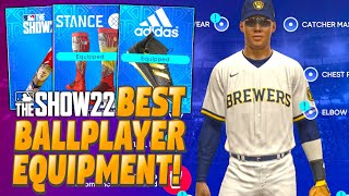 THE BEST EQUIPMENT FOR YOUR BALLPLAYER in MLB The Show 22 [upl. by Buehler797]