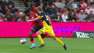 Adelaide United vs Central Coast Mariners highlights  Matchweek 1 202324 season [upl. by Holna]