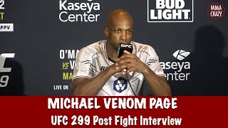 Michael Venom Page reveals in cage talks with Kevin Holland breaks down performance after UFC debut [upl. by Anauqahs]