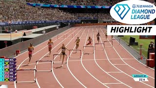 Womens 400m Hardless Race Diamond League London 2024 Highlights  Bol win [upl. by Ecinwahs]