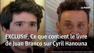 EXCLUSIF Ce que contient le livre de Juan Branco sur Cyril Hanouna [upl. by Anitsua]