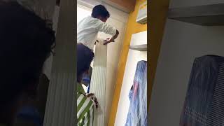 8 Line Wall Louvers Panel Work In Progress entertainment interiordesign youtube home popular [upl. by Reginald]